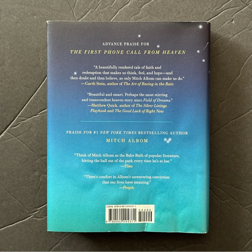 The First Phone Call From Heaven by Mitch Albom | Fiction | Hardcover Book